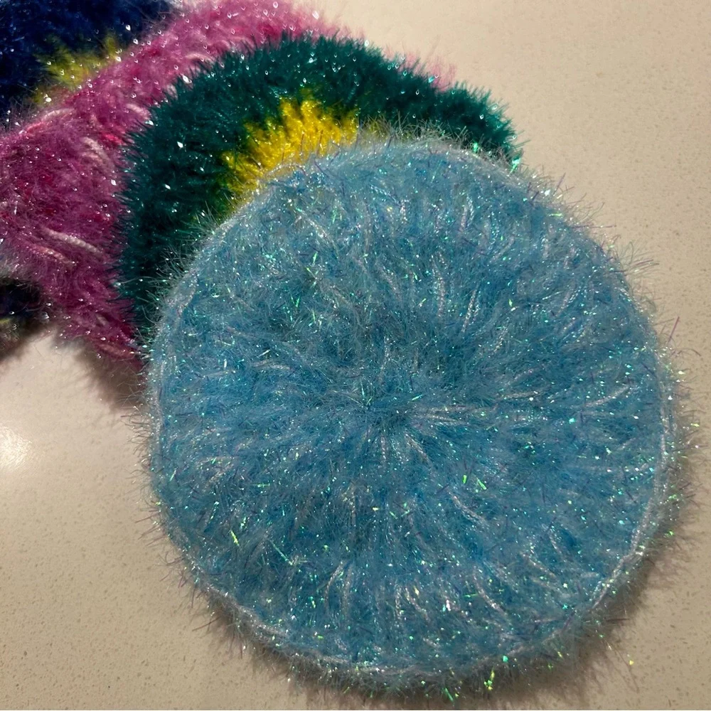 Crochet Korean Dish Scrub Sponge : Set of 2